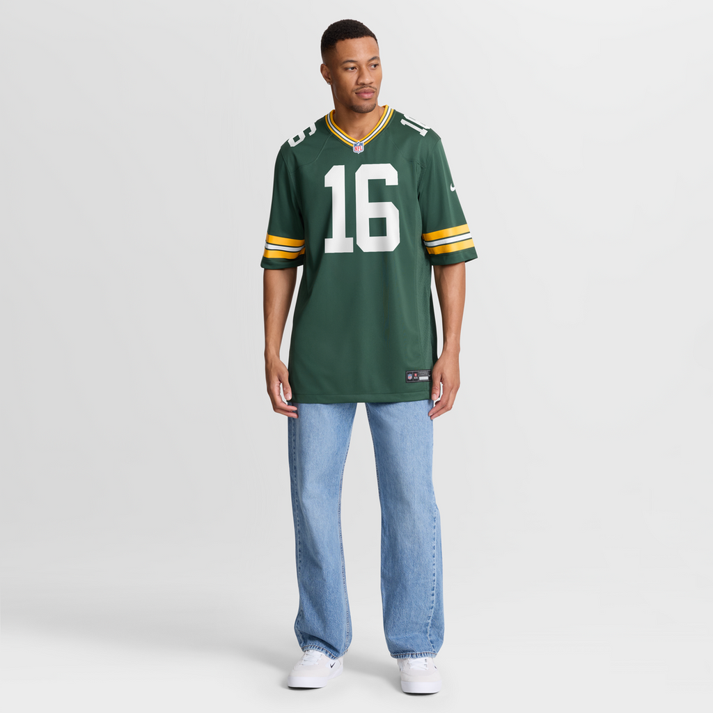 Green Bay Packers Bo Melton Nike Green Team Game Jersey product image 7, provided for visual reference and product detail