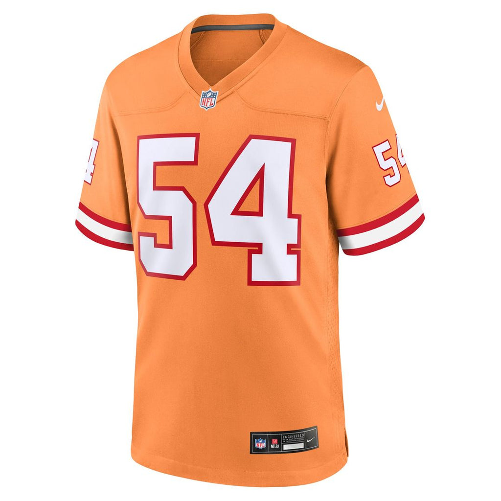 Tampa Bay Buccaneers Lavonte David Nike Orange Throwback Game Jersey product image 2, provided for visual reference and