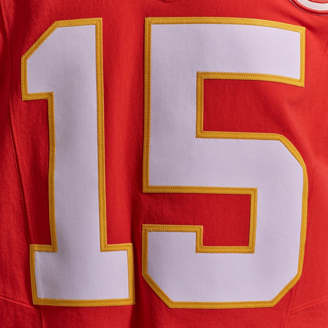 Kansas City Chiefs Patrick Mahomes Nike Red Team Vapor F.U.S.E. Elite Jersey product image 11, provided for visual reference