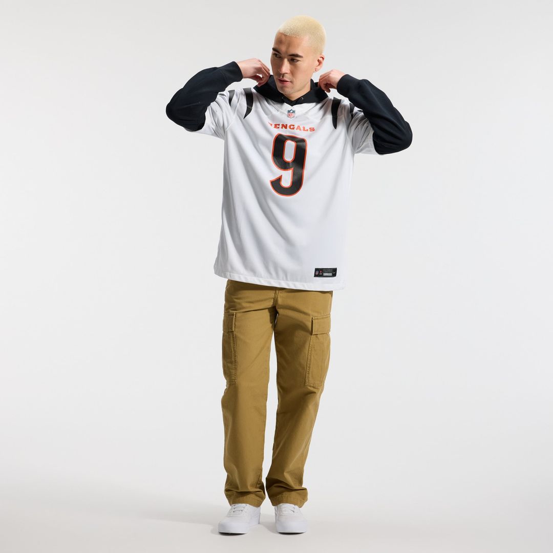 Cincinnati Bengals Joe Burrow Nike White Game Jersey product image 4, provided for visual reference and product detail review