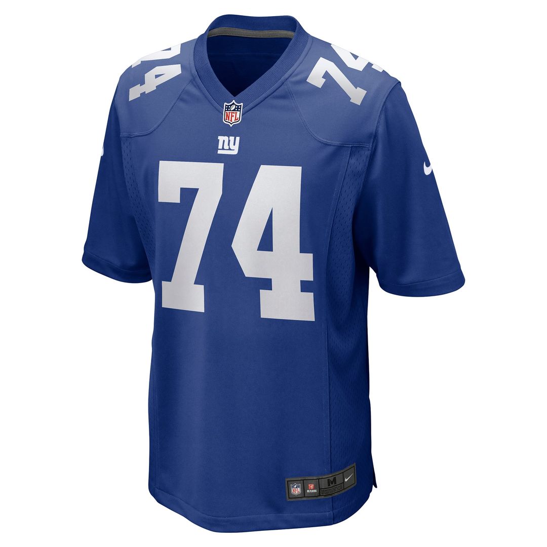 New York Giants Greg Van Roten Nike Royal Team Game Jersey product image 2, provided for visual reference and product detail