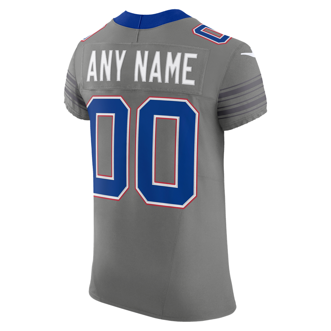 Buffalo Bills Nike Gray Nickel City Vapor F.U.S.E. Custom Elite Jersey product image 3, provided for visual reference and