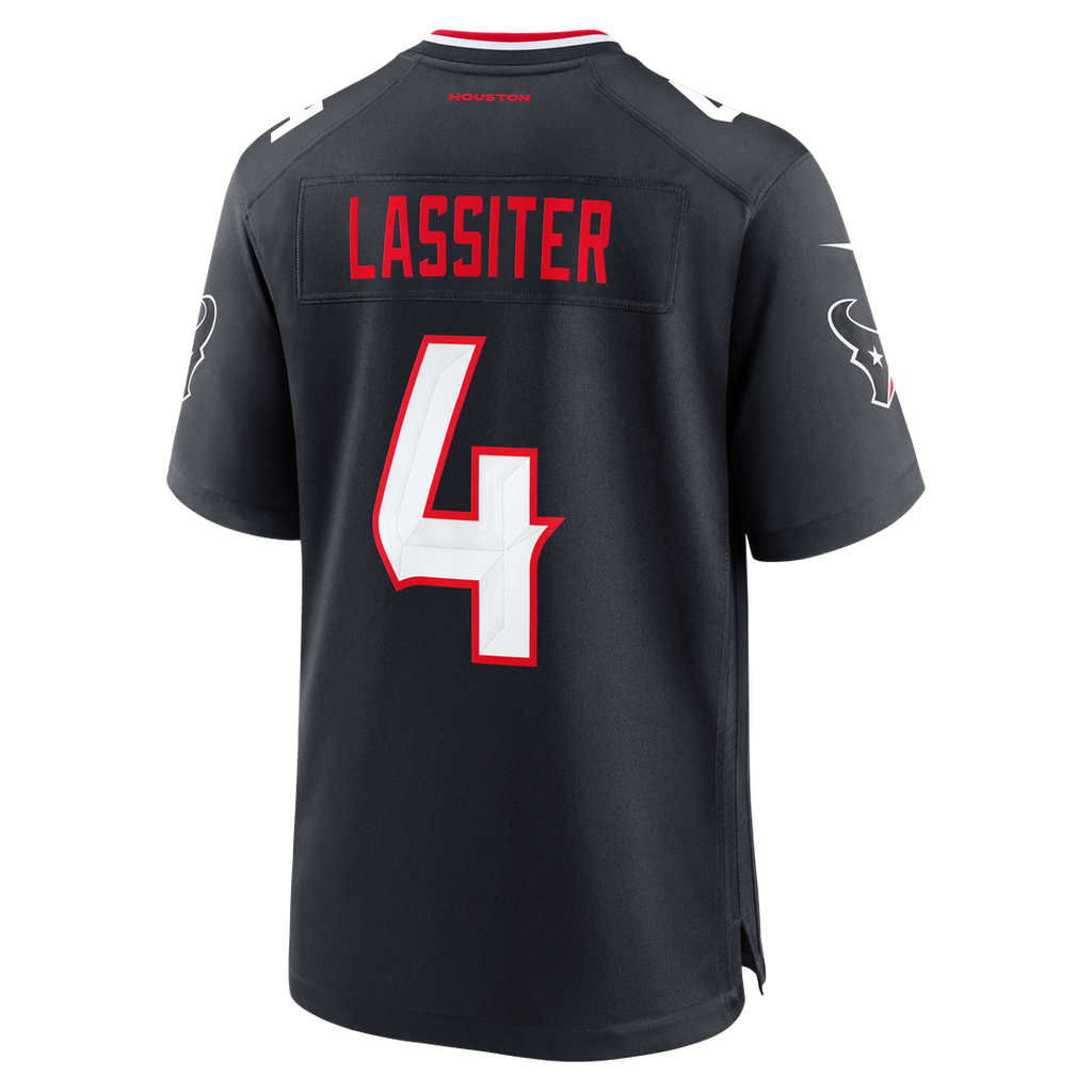 Houston Texans Kamari Lassiter Nike Navy Team Game Jersey product image 3, provided for visual reference and product detail