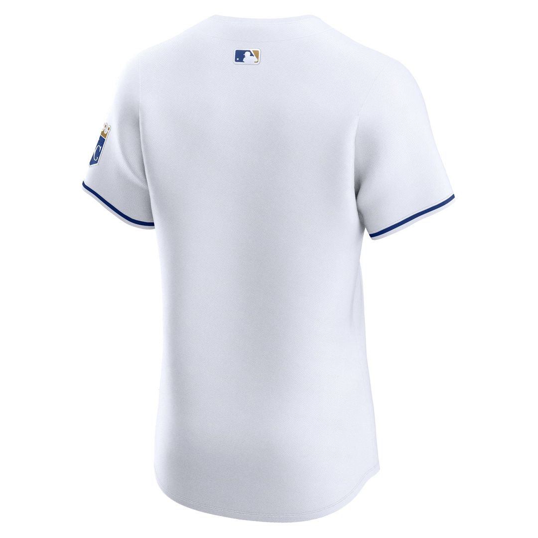 Kansas City Royals Nike Gray Road Vapor Premier Elite Patch Jersey product image 9, provided for visual reference and