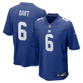 New York Giants Jaxson Dart Nike Royal Team Game Jersey product image 1, provided for visual reference and product detail