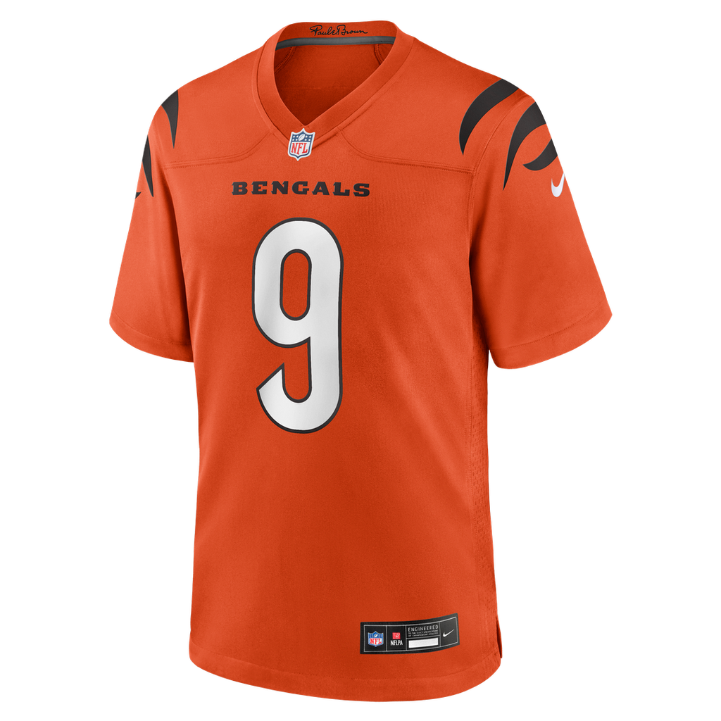 Cincinnati Bengals Joe Burrow Nike Black Player Game Jersey product image 32, provided for visual reference and product