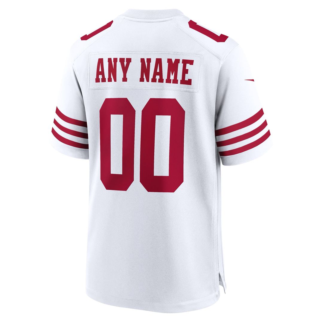 San Francisco 49ers Nike White Game Custom Player Jersey product image 3, provided for visual reference and product detail