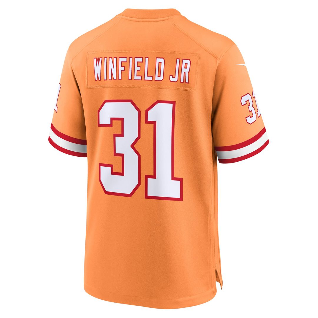 Tampa Bay Buccaneers Antoine Winfield Jr. Nike Orange Throwback Game Jersey product image 3, provided for visual reference