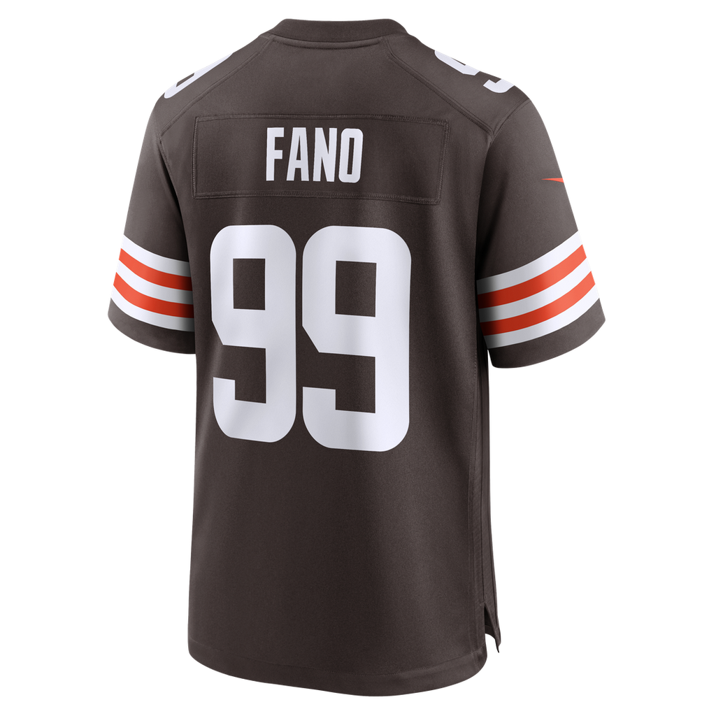 Cleveland Browns Logan Fano Nike Brown Team Game Jersey product image 5, provided for visual reference and product detail