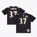Baltimore Ravens Deion Sanders Mitchell & Ness Black 2005 Authentic Throwback Jersey product image 1, provided for visual