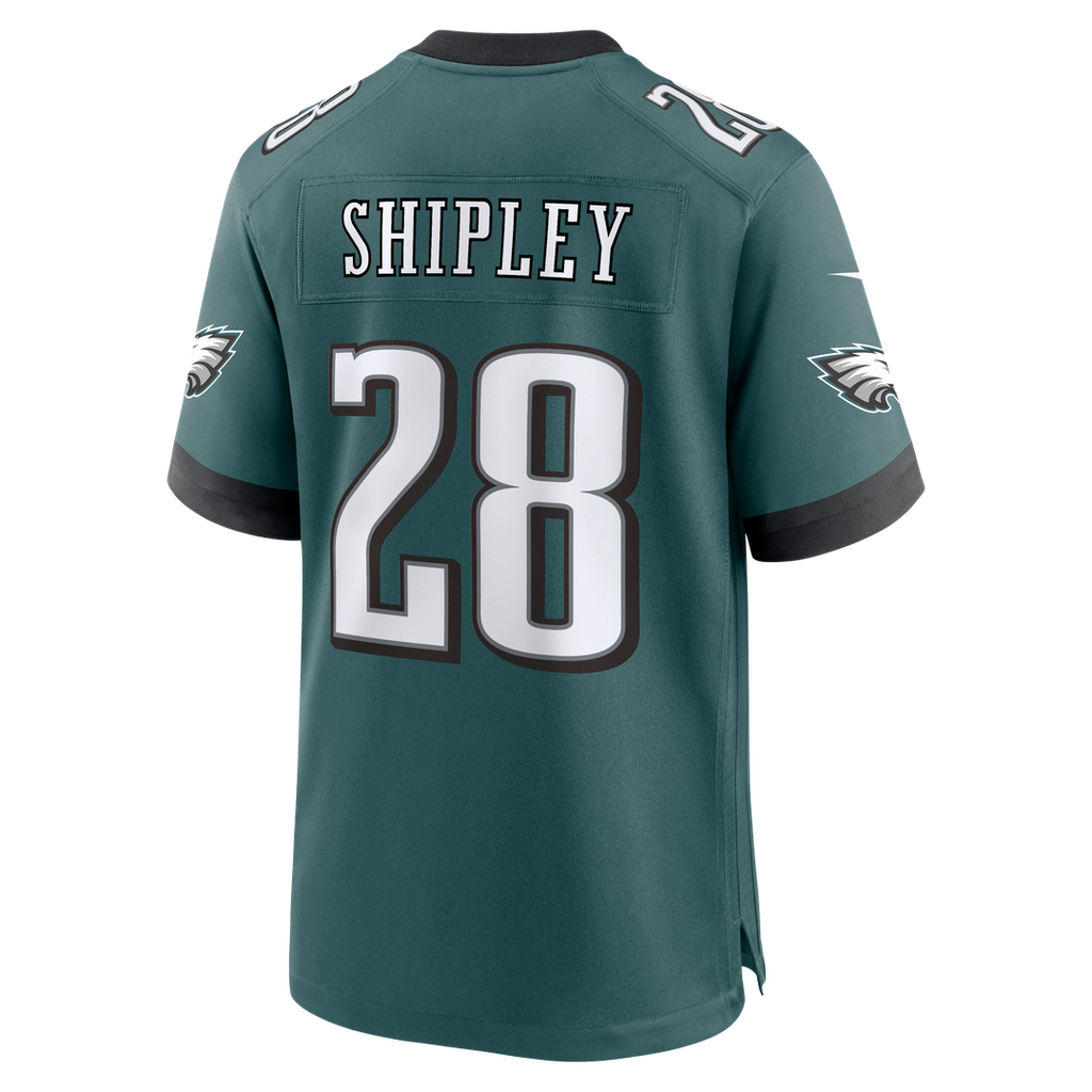 Philadelphia Eagles Will Shipley Nike Midnight Green Team Game Jersey product image 3, provided for visual reference and