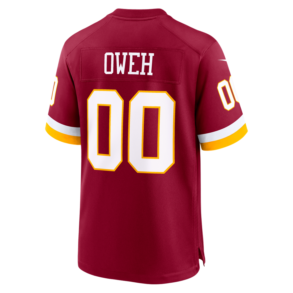 Washington Commanders Odafe Oweh Nike Burgundy Game Jersey product image 6, provided for visual reference and product detail