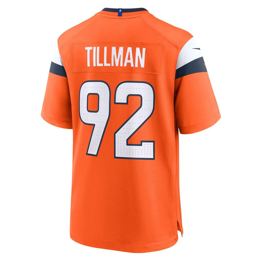Denver Broncos Dondrea Tillman Nike Orange Team Game Jersey product image 3, provided for visual reference and product