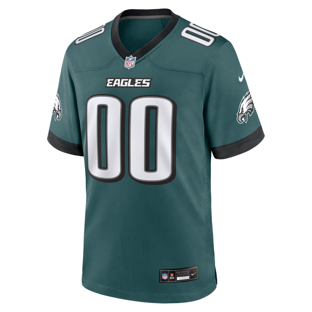 Philadelphia Eagles Nike Midnight Green Team Custom Game Jersey product image 2, provided for visual reference and product