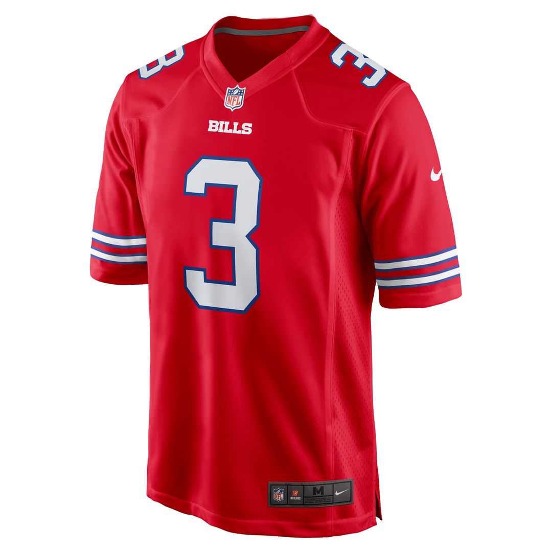 Buffalo Bills Damar Hamlin Nike Red Alternate Game Jersey product image 2, provided for visual reference and product detail