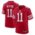 San Francisco 49ers Brandon Aiyuk Nike Scarlet Team Player Game Jersey product image 1, provided for visual reference and