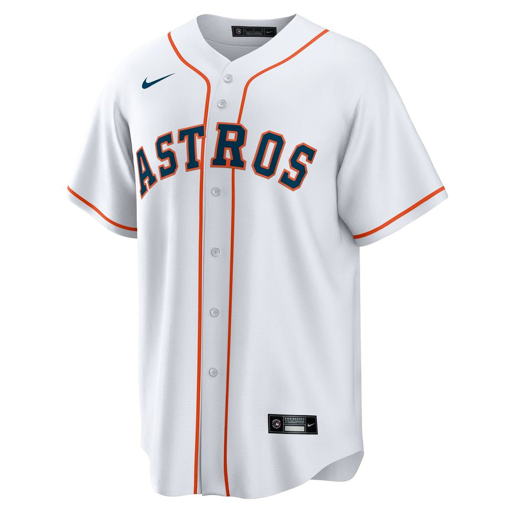Houston Astros Nike White #1 Dad Home Replica Jersey product image 2, provided for visual reference and product detail review