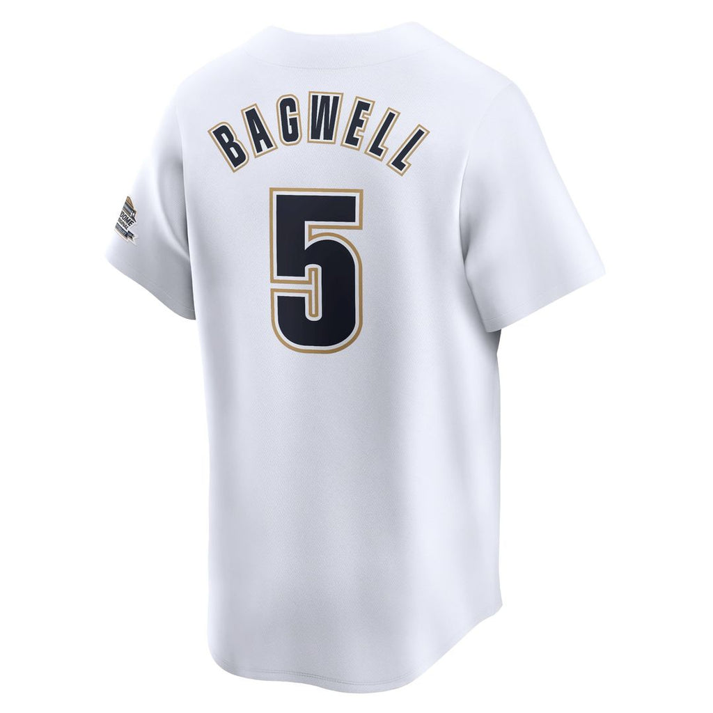 Houston Astros Jeff Bagwell Nike White Throwback Cooperstown Collection Limited Jersey product image 3, provided for visual