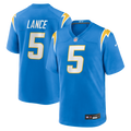 Los Angeles Chargers Trey Lance Nike Powder Blue Team Game Jersey product image 1, provided for visual reference and product