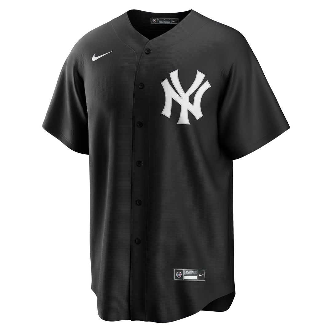 New York Yankees Anthony Volpe Nike Black Fashion Replica Player Jersey product image 2, provided for visual reference and