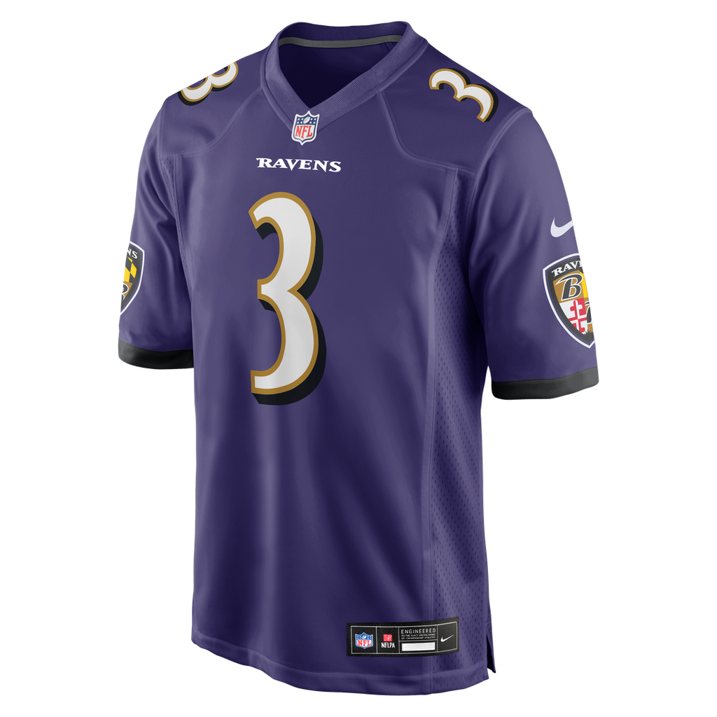 Baltimore Ravens Chidobe Awuzie Nike Purple Team Game Jersey product image 2, provided for visual reference and product