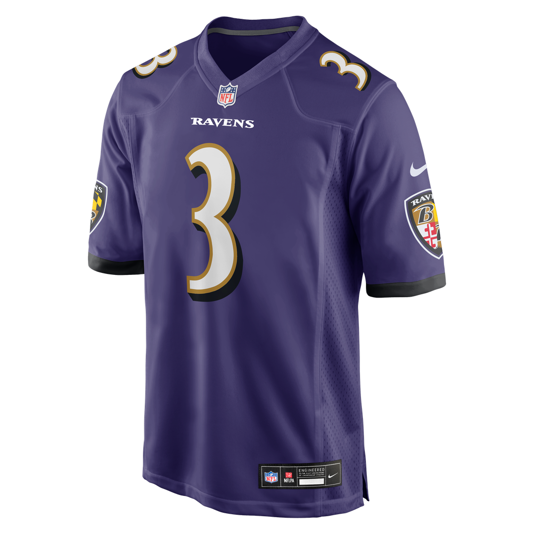 Baltimore Ravens Chidobe Awuzie Nike Purple Team Game Jersey product image 2, provided for visual reference and product