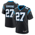 Carolina Panthers Isaiah Simmons Nike Black Team Game Jersey product image 1, provided for visual reference and product