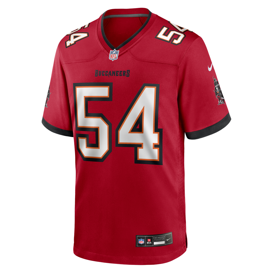 Tampa Bay Buccaneers Lavonte David Nike Red Game Jersey product image 2, provided for visual reference and product detail