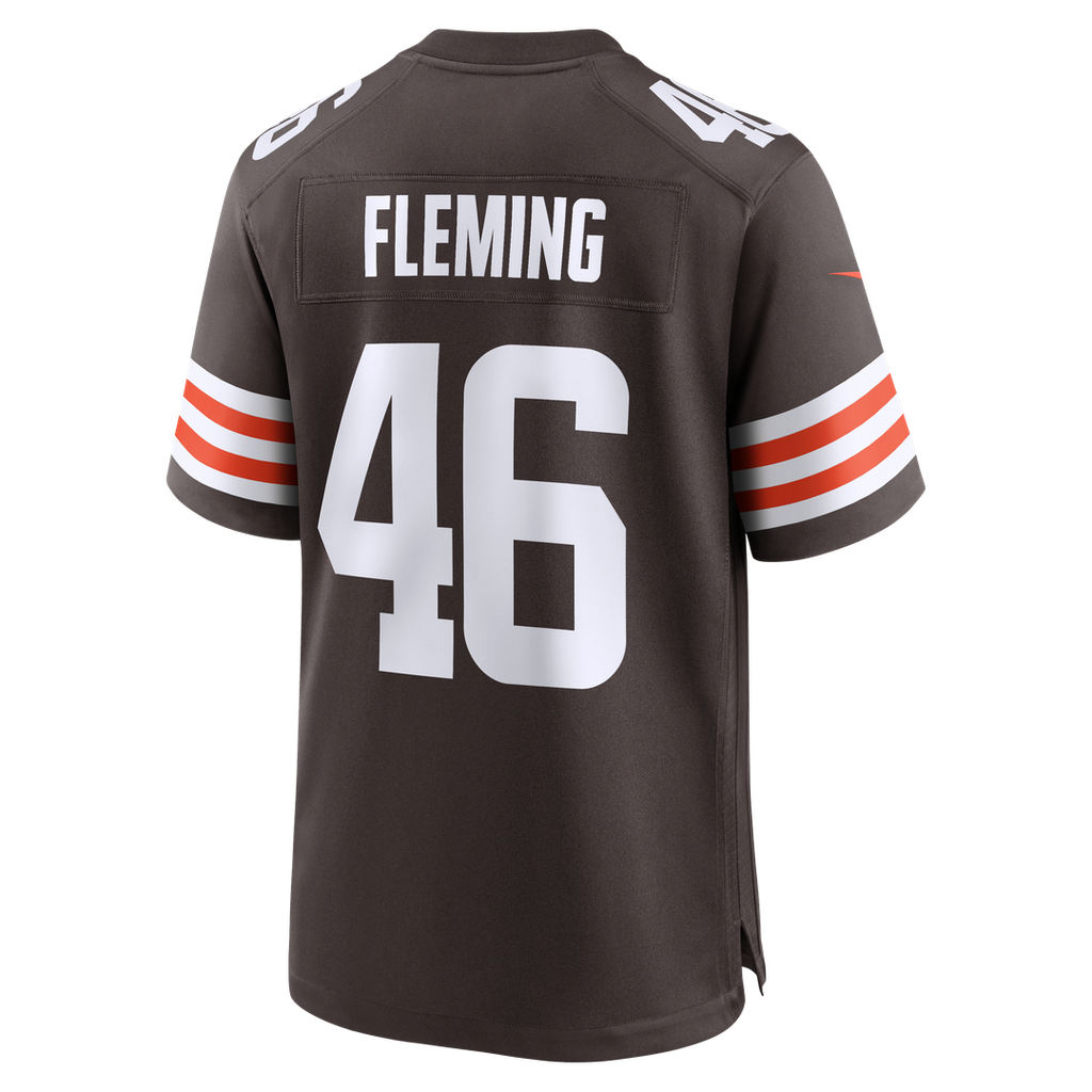 Cleveland Browns Don Fleming Nike Brown Retired Player Jersey product image 3, provided for visual reference and product