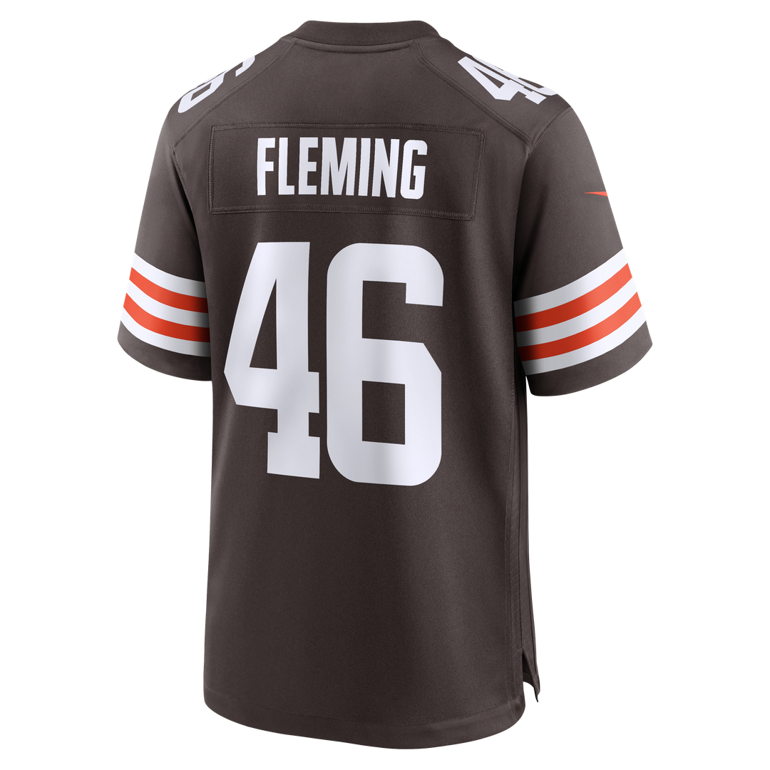 Cleveland Browns Don Fleming Nike Brown Retired Player Jersey product image 3, provided for visual reference and product