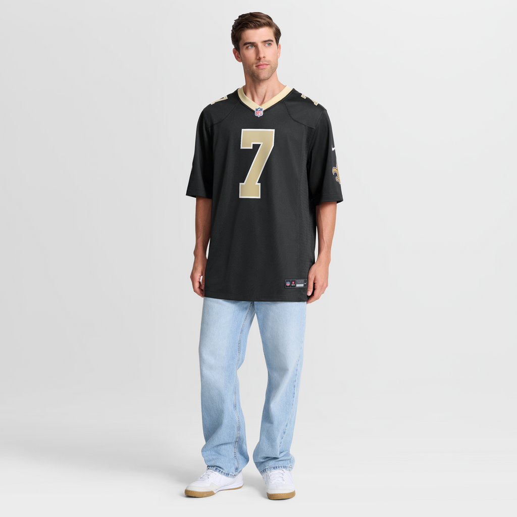 New Orleans Saints Morten Andersen Nike Black Game Retired Player Jersey product image 7, provided for visual reference and