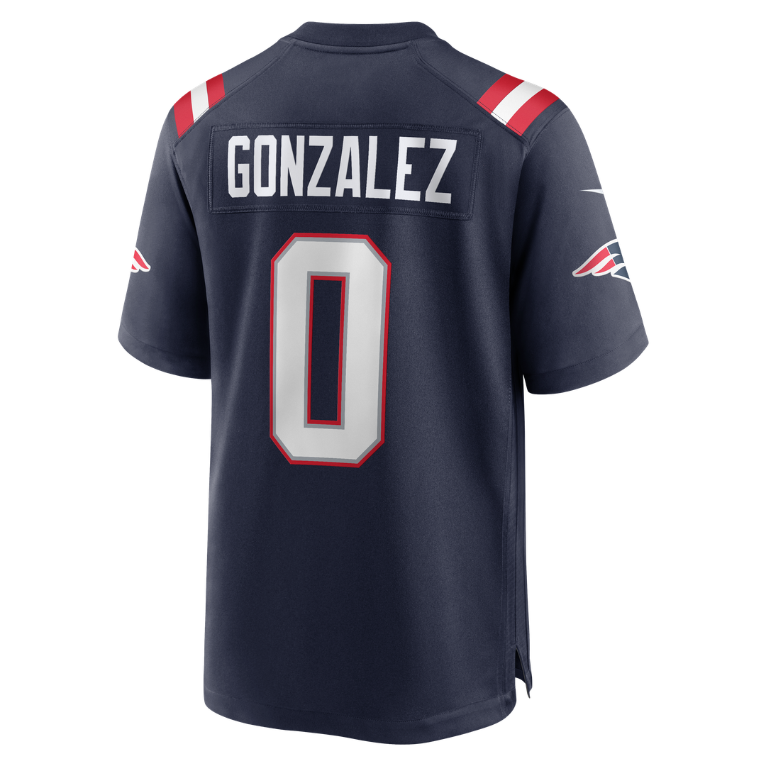 New England Patriots Christian Gonzalez Nike White Game Jersey product image 29, provided for visual reference and product