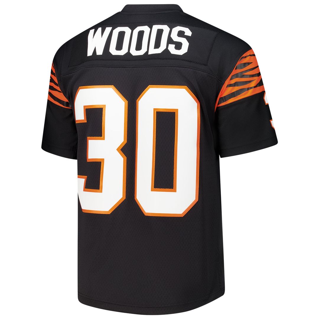 Cincinnati Bengals Ickey Woods Mitchell & Ness Black 1988 Legacy Replica Jersey product image 3, provided for visual