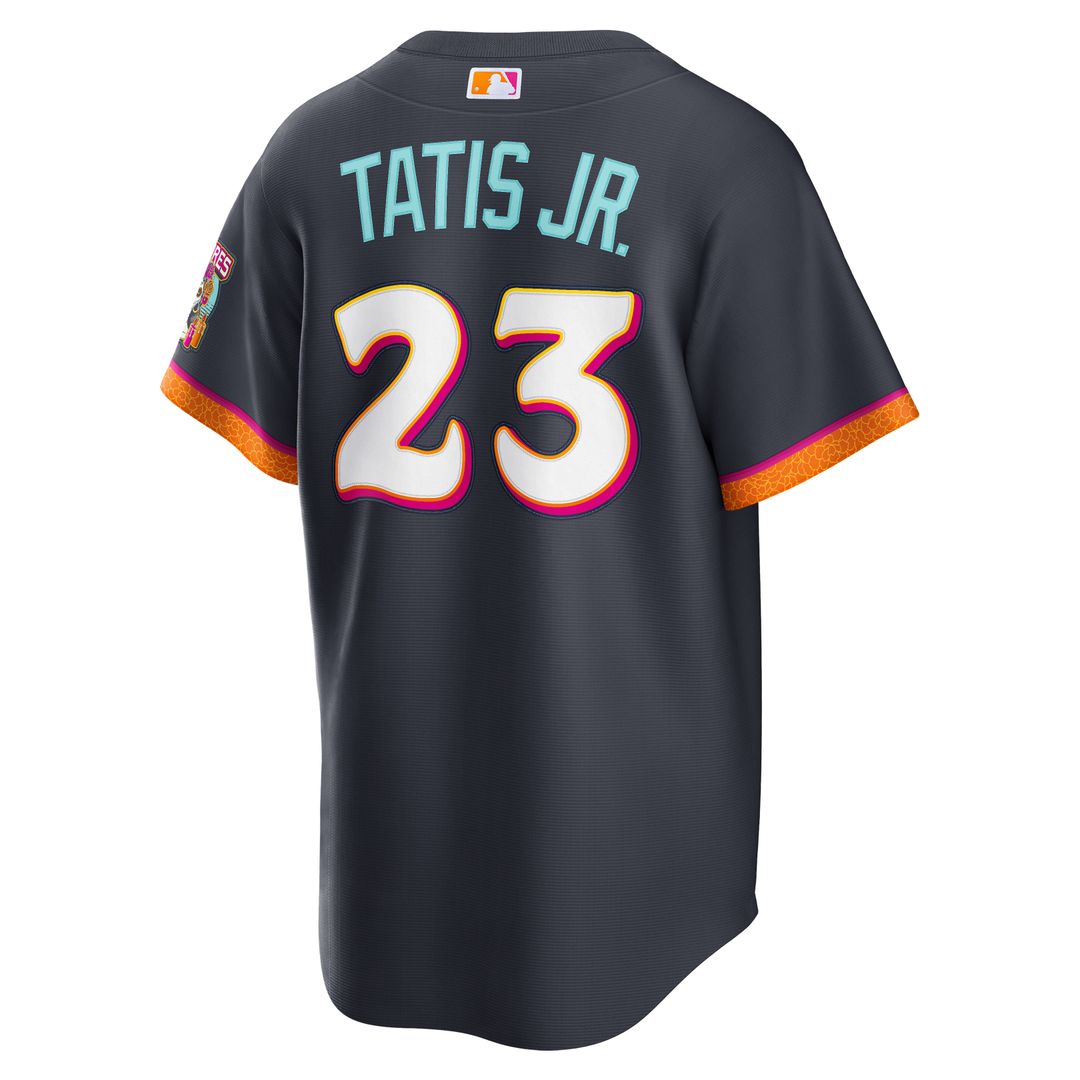 San Diego Padres Fernando Tatis Jr. Nike Obsidian 2026 City Connect Stadium Jersey product image 3, provided for visual