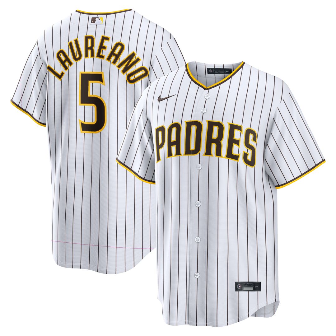 San Diego Padres Ramón Laureano Nike White Home Replica Jersey product image 1, provided for visual reference and product