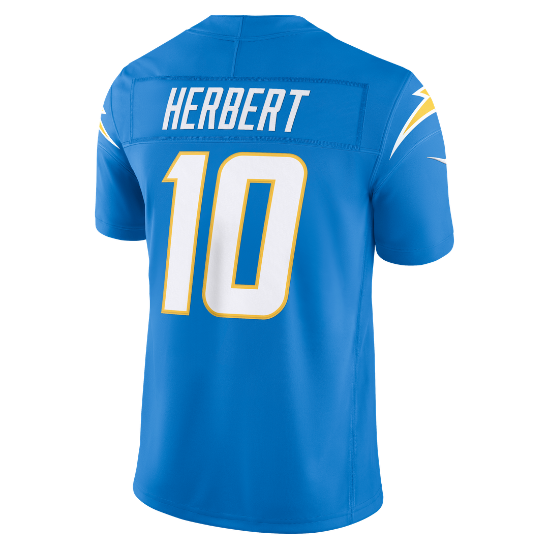 Los Angeles Chargers Justin Herbert Nike Powder Blue Team Vapor F.U.S.E. Stitched Limited Jersey product image 7, provided