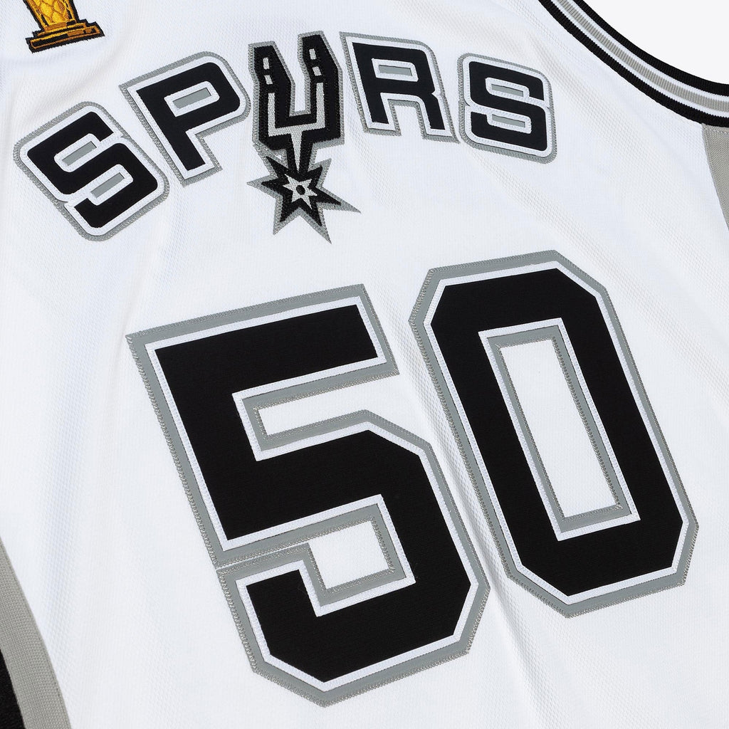 San Antonio Spurs Mitchell & Ness David Robinson 2002 Home Finals Authentic Jersey - White product image 5, provided for