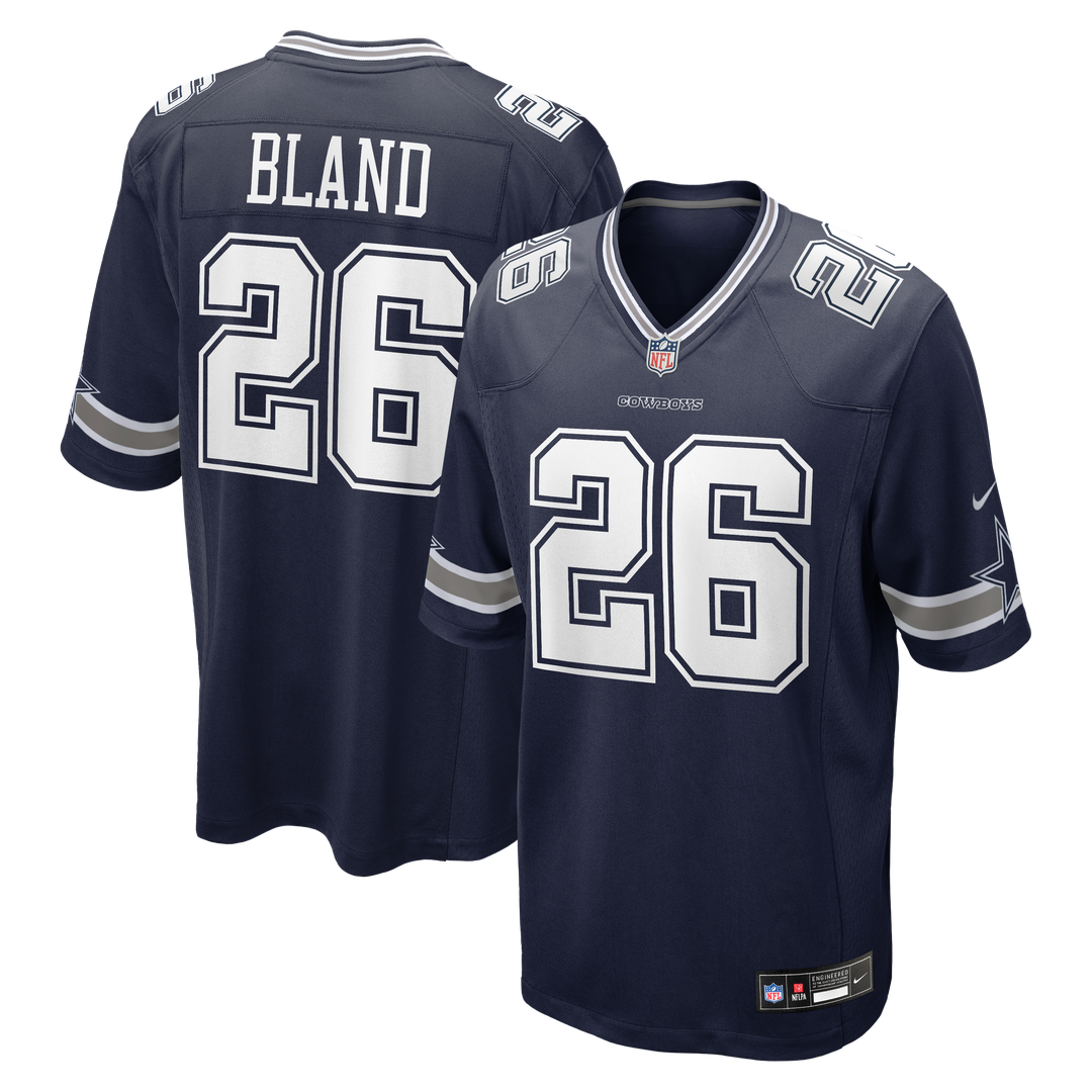 Dallas Cowboys DaRon Bland Nike Navy Game Jersey product image 9, provided for visual reference and product detail review