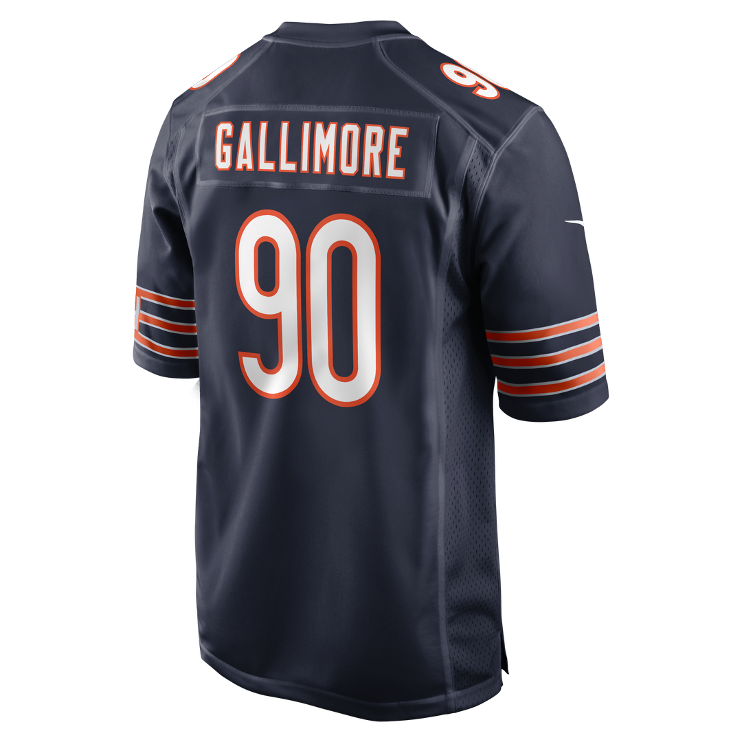 Chicago Bears Neville Gallimore Nike Navy Team Game Jersey product image 3, provided for visual reference and product detail