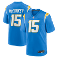 Los Angeles Chargers Ladd McConkey Nike Powder Blue Player Game Jersey product image 1, provided for visual reference and