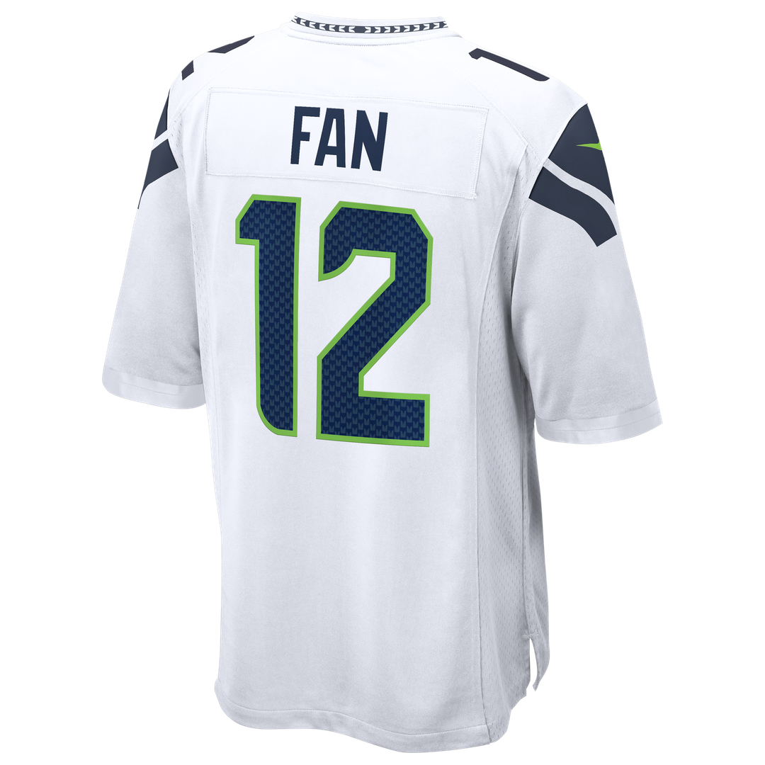 Seattle Seahawks 12s Nike White Game Jersey product image 6, provided for visual reference and product detail review