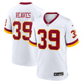 Washington Commanders Jeremy Reaves Nike White Game Super Bowl Era Jersey product image 1, provided for visual reference and