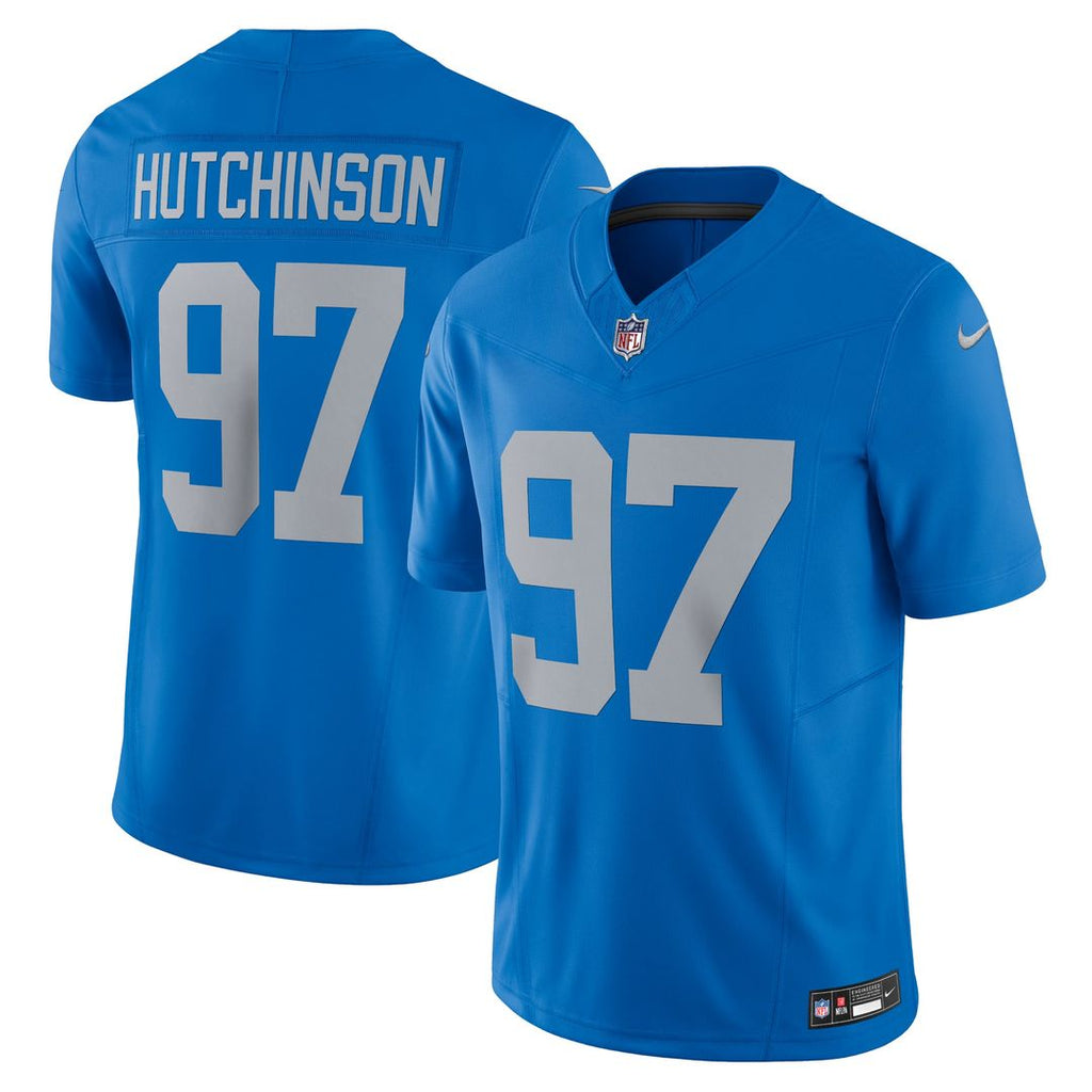 Detroit Lions Aidan Hutchinson Nike Black 2nd Alternate Vapor F.U.S.E. Limited Jersey product image 7, provided for visual