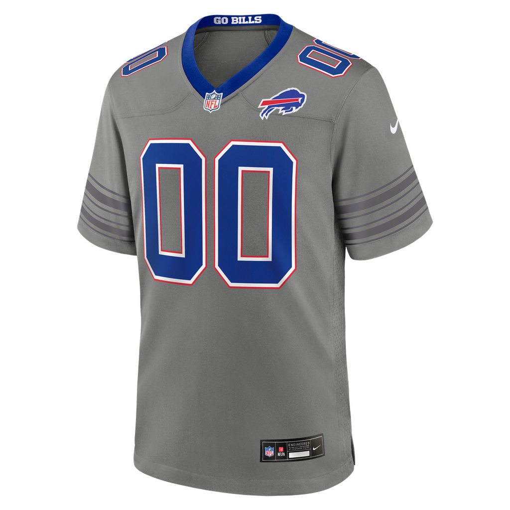 Buffalo Bills Nike Gray Nickel City Custom Game Jersey product image 5, provided for visual reference and product detail