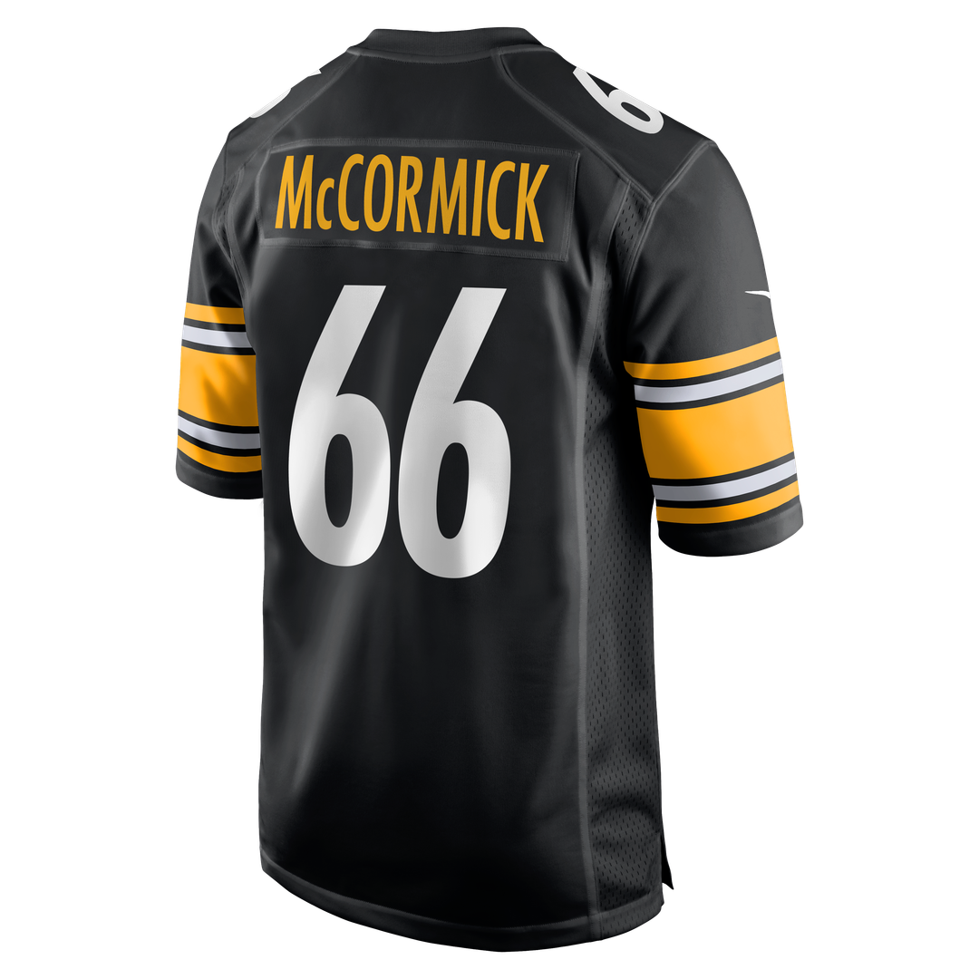 Pittsburgh Steelers Mason McCormick Nike Black Game Jersey product image 3, provided for visual reference and product detail