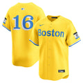 Boston Red Sox Jarren Duran Nike Gold Alternate Limited Jersey product image 1, provided for visual reference and product