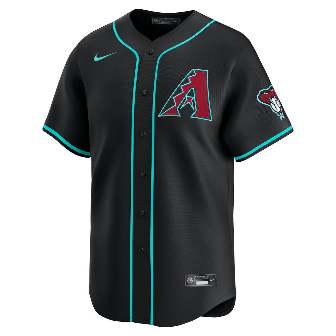 Arizona Diamondbacks Ketel Marte Nike Black Alternate Limited Jersey product image 2, provided for visual reference and
