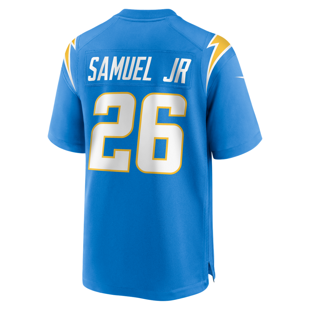 Los Angeles Chargers Asante Samuel Jr. Nike Powder Blue Game Player Jersey product image 3, provided for visual reference