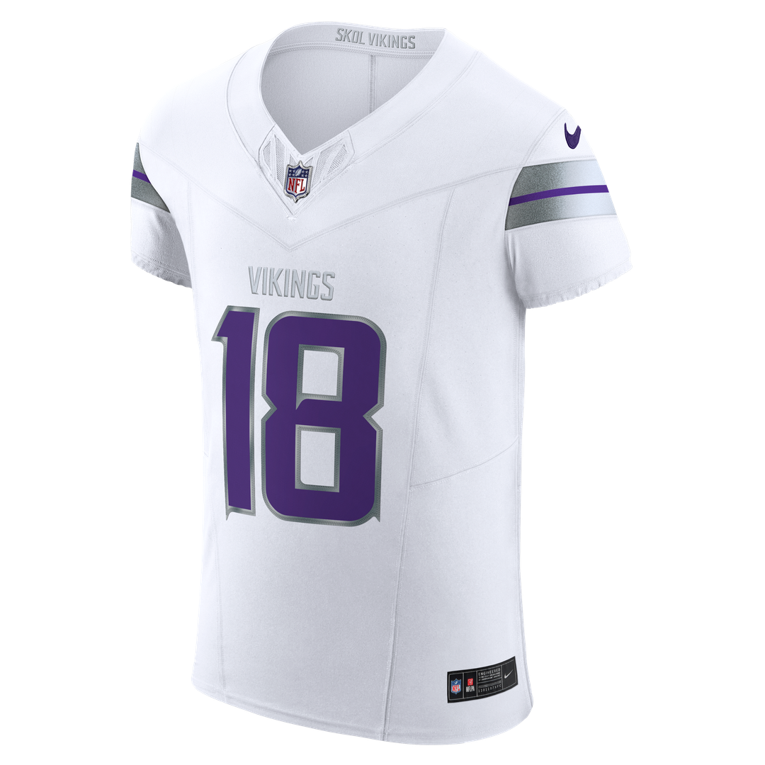 Minnesota Vikings Justin Jefferson Nike White Alternate Vapor F.U.S.E. Elite Player Jersey product image 6, provided for
