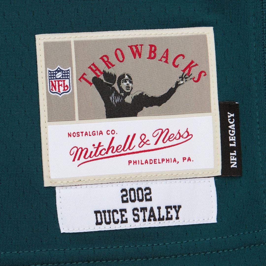 Philadelphia Eagles Duce Staley Mitchell & Ness Midnight Green 2002 Legacy Replica Jersey product image 5, provided for